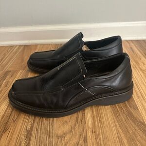 Men's Black Leather Loafers size 12 M Made in Italy